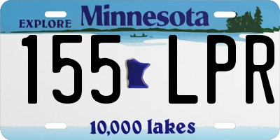 MN license plate 155LPR