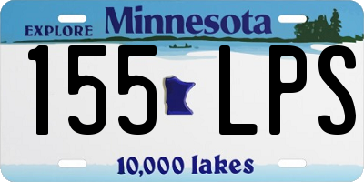 MN license plate 155LPS