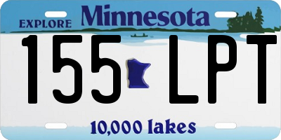 MN license plate 155LPT