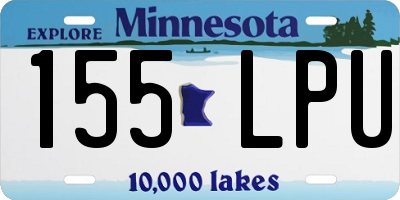 MN license plate 155LPU