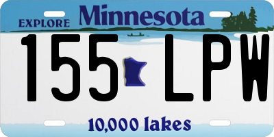 MN license plate 155LPW