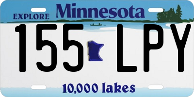 MN license plate 155LPY