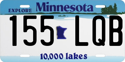 MN license plate 155LQB
