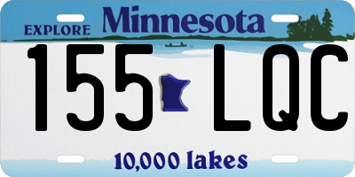 MN license plate 155LQC
