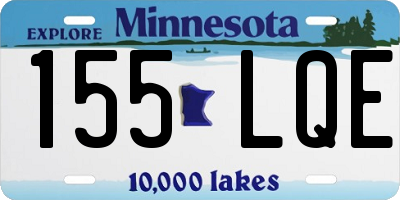MN license plate 155LQE