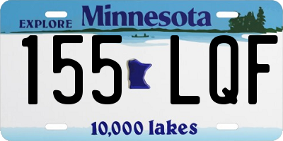MN license plate 155LQF
