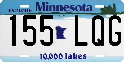 MN license plate 155LQG