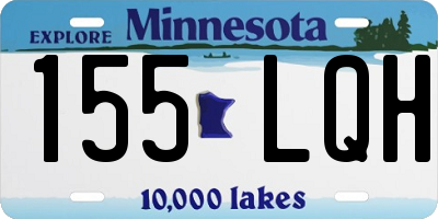MN license plate 155LQH