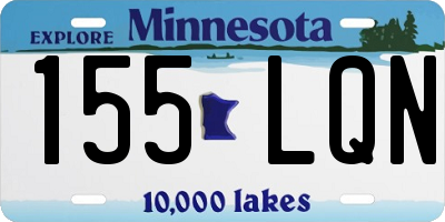 MN license plate 155LQN