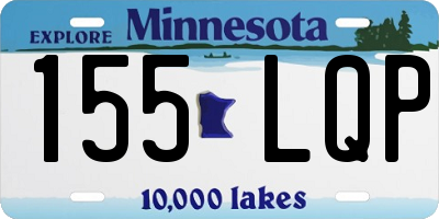 MN license plate 155LQP