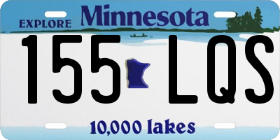 MN license plate 155LQS