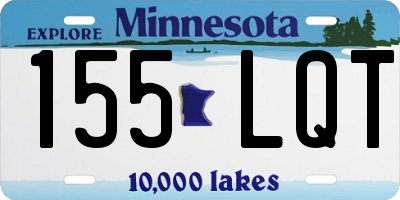 MN license plate 155LQT