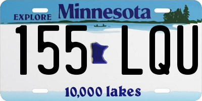 MN license plate 155LQU