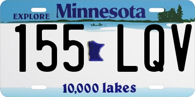 MN license plate 155LQV