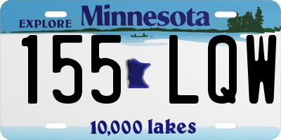 MN license plate 155LQW