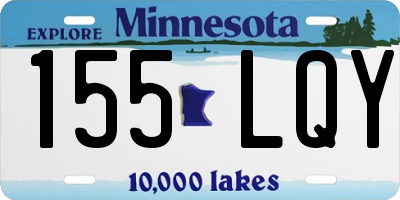 MN license plate 155LQY
