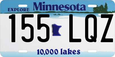 MN license plate 155LQZ