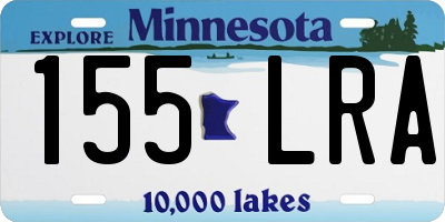 MN license plate 155LRA