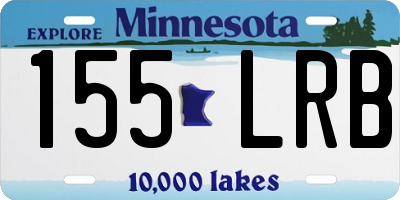MN license plate 155LRB