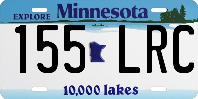 MN license plate 155LRC