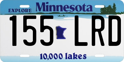MN license plate 155LRD