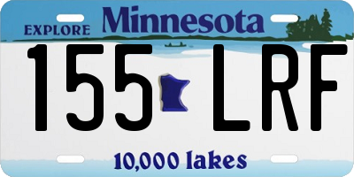MN license plate 155LRF