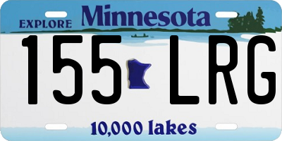 MN license plate 155LRG
