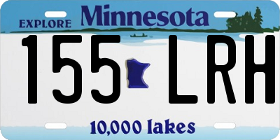 MN license plate 155LRH