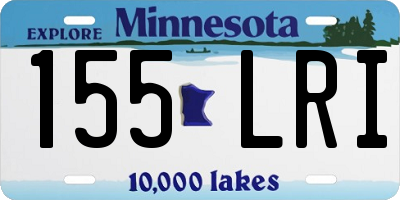 MN license plate 155LRI