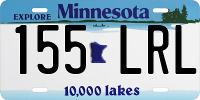 MN license plate 155LRL