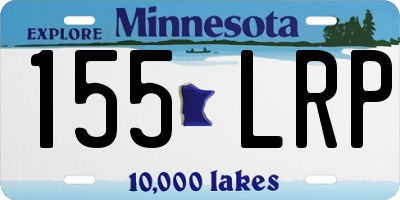 MN license plate 155LRP