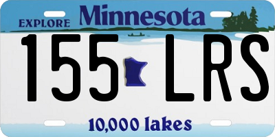 MN license plate 155LRS