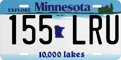 MN license plate 155LRU
