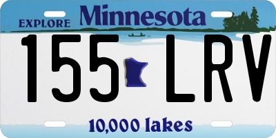 MN license plate 155LRV