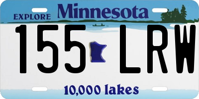 MN license plate 155LRW