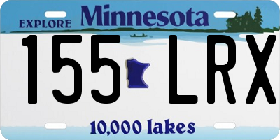 MN license plate 155LRX