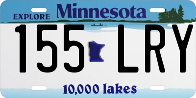 MN license plate 155LRY