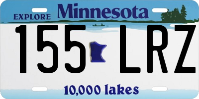 MN license plate 155LRZ