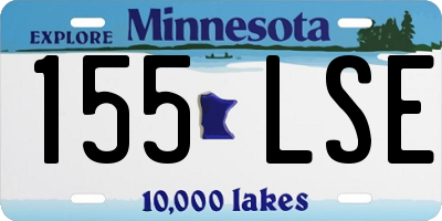 MN license plate 155LSE