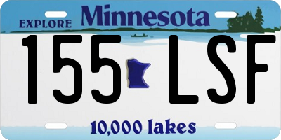 MN license plate 155LSF