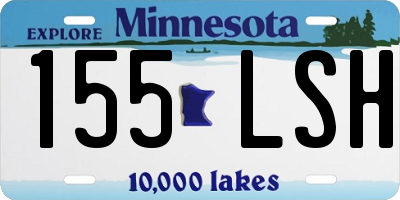 MN license plate 155LSH