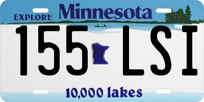 MN license plate 155LSI