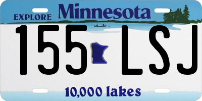 MN license plate 155LSJ