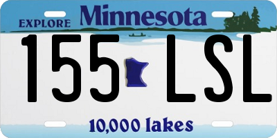 MN license plate 155LSL