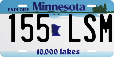 MN license plate 155LSM