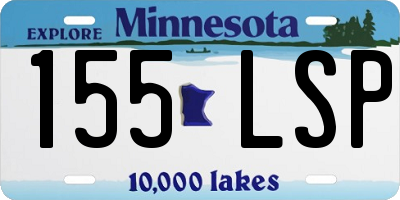MN license plate 155LSP