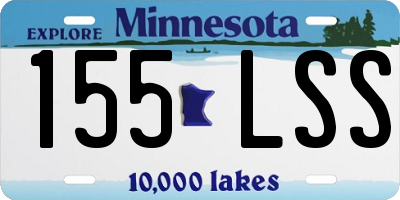 MN license plate 155LSS