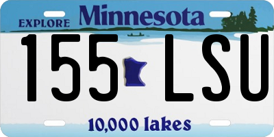 MN license plate 155LSU