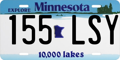 MN license plate 155LSY
