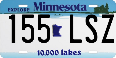 MN license plate 155LSZ